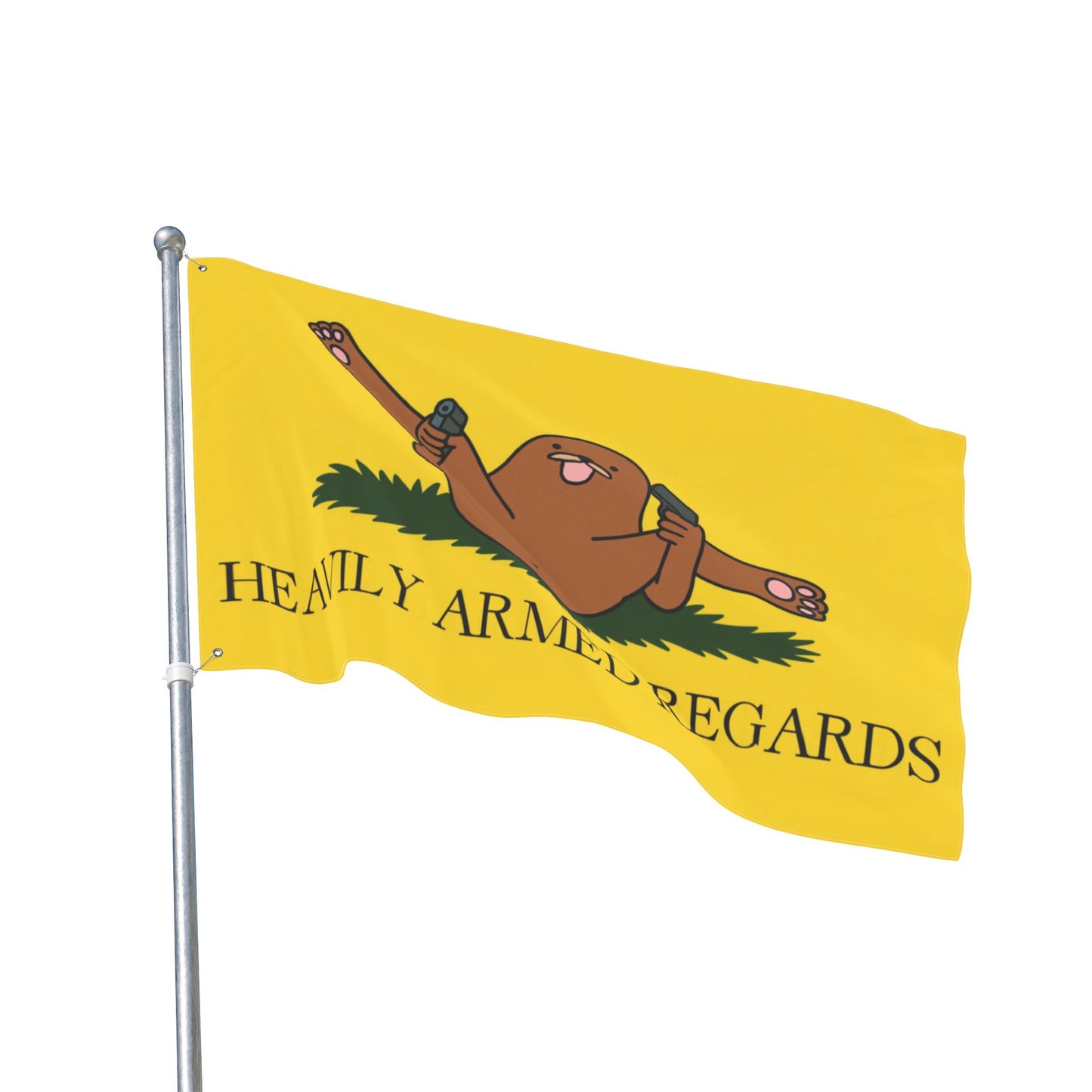 Heavily Armed Regards Flag