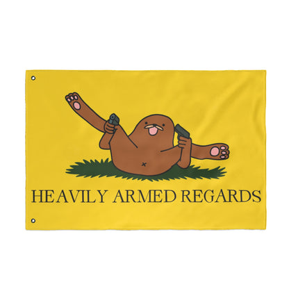 Heavily Armed Regards Flag