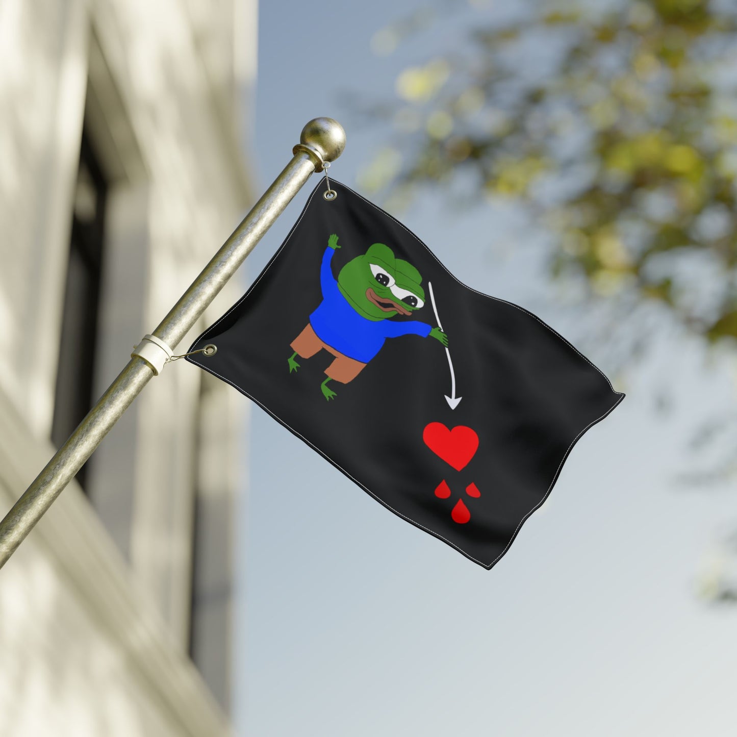 Pepe Black Beard Flag