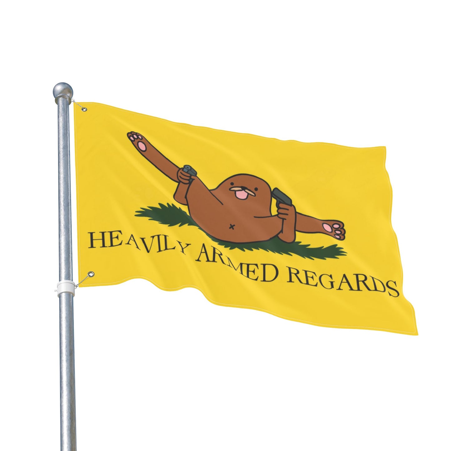 Heavily Armed Regards Flag