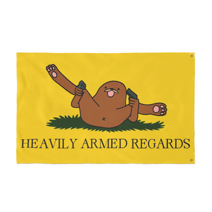 Heavily Armed Regards Flag