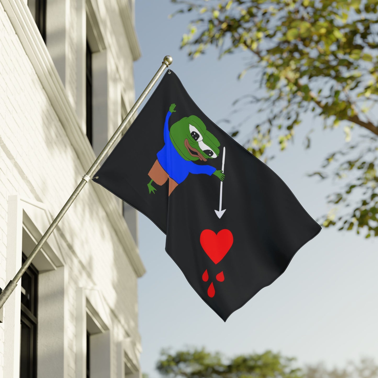 Pepe Black Beard Flag