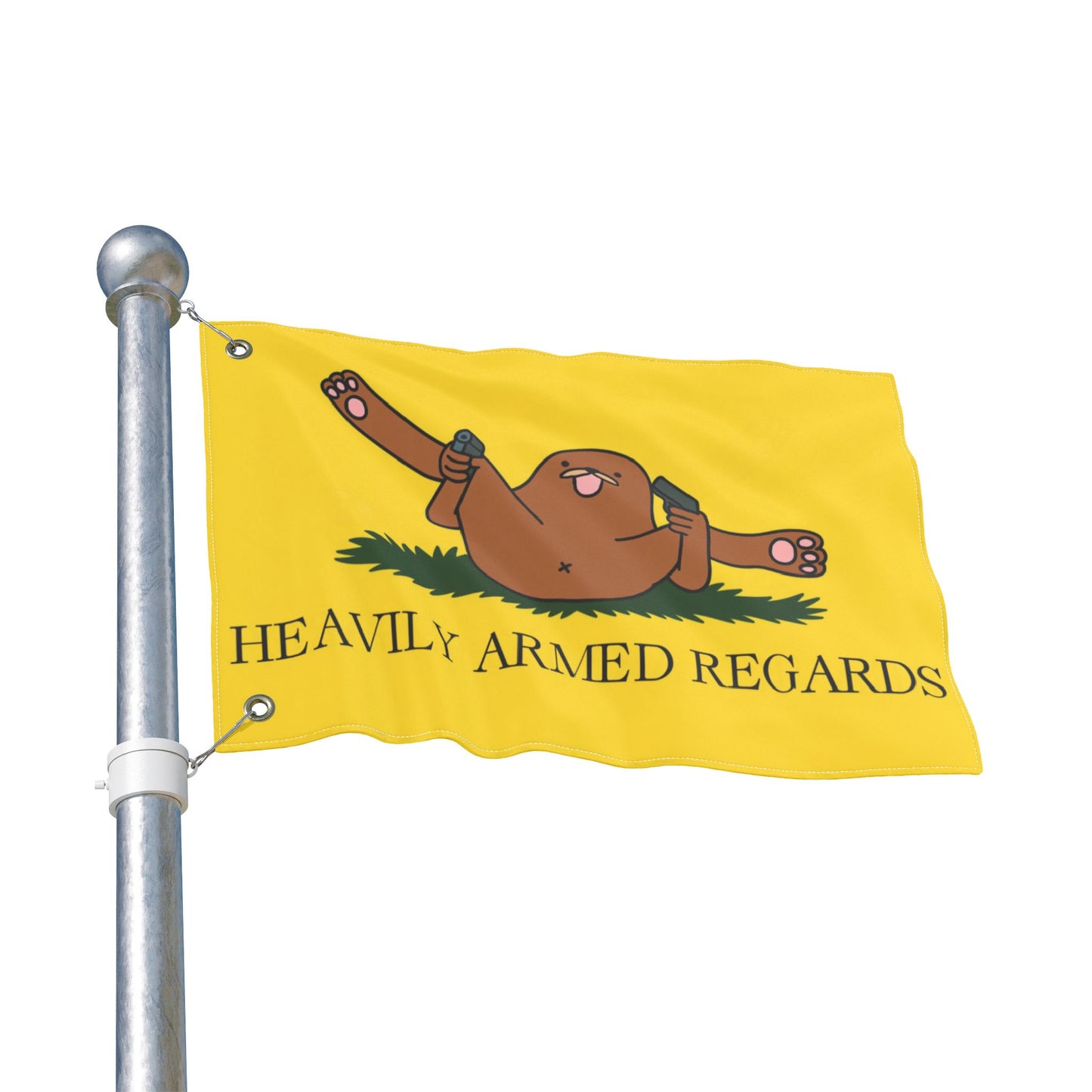 Heavily Armed Regards Flag
