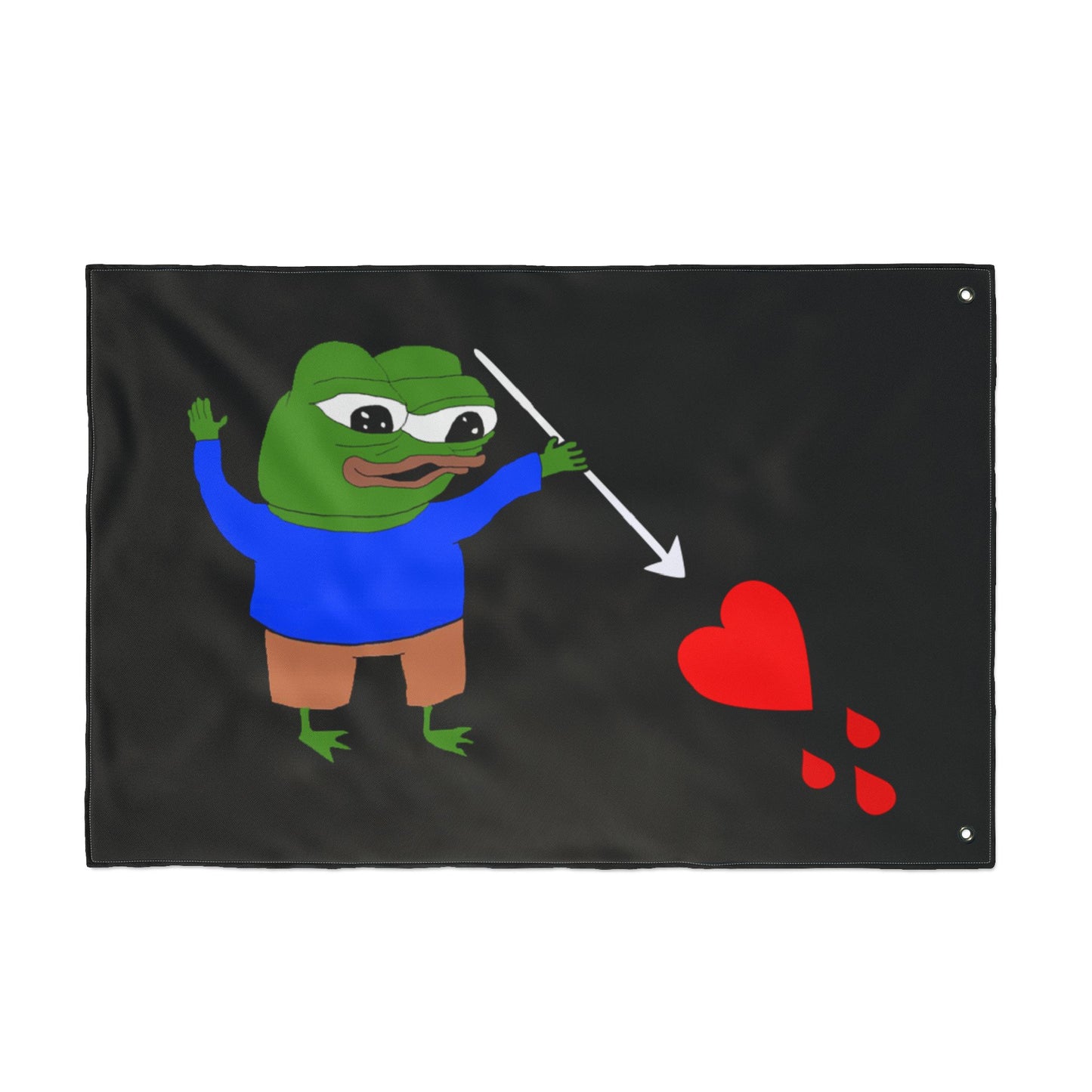 Pepe Black Beard Flag