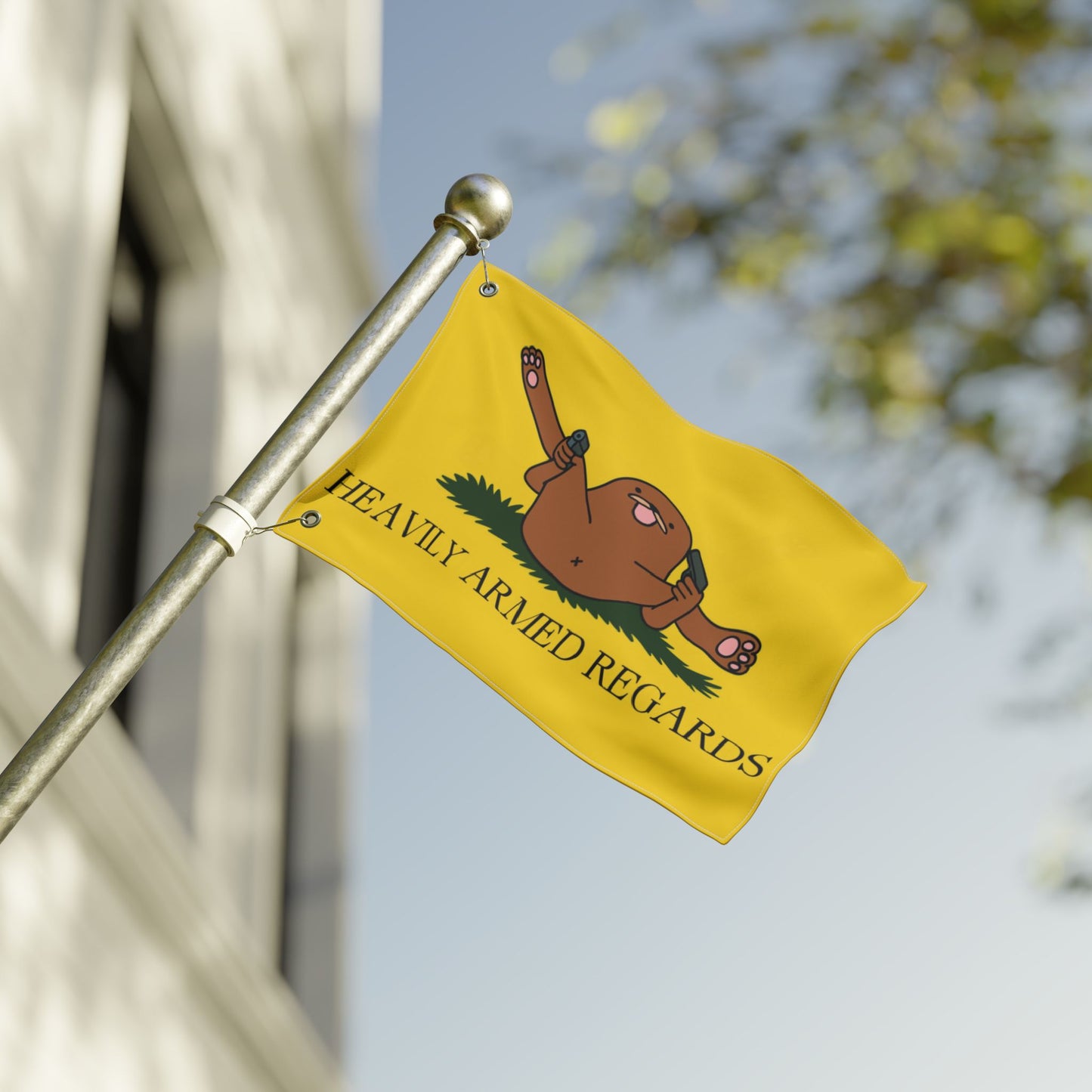 Heavily Armed Regards Flag