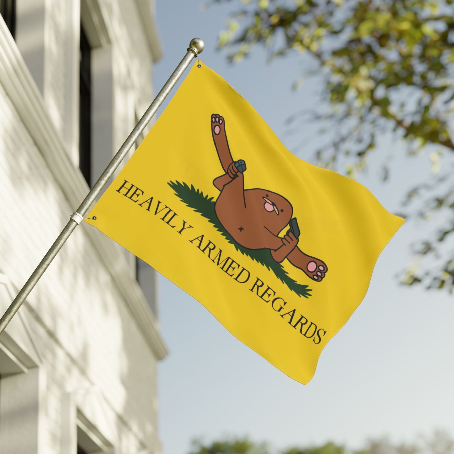Heavily Armed Regards Flag
