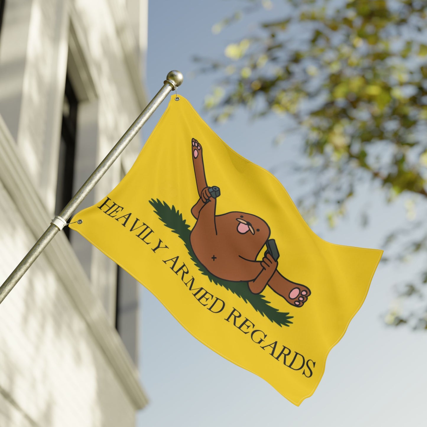 Heavily Armed Regards Flag