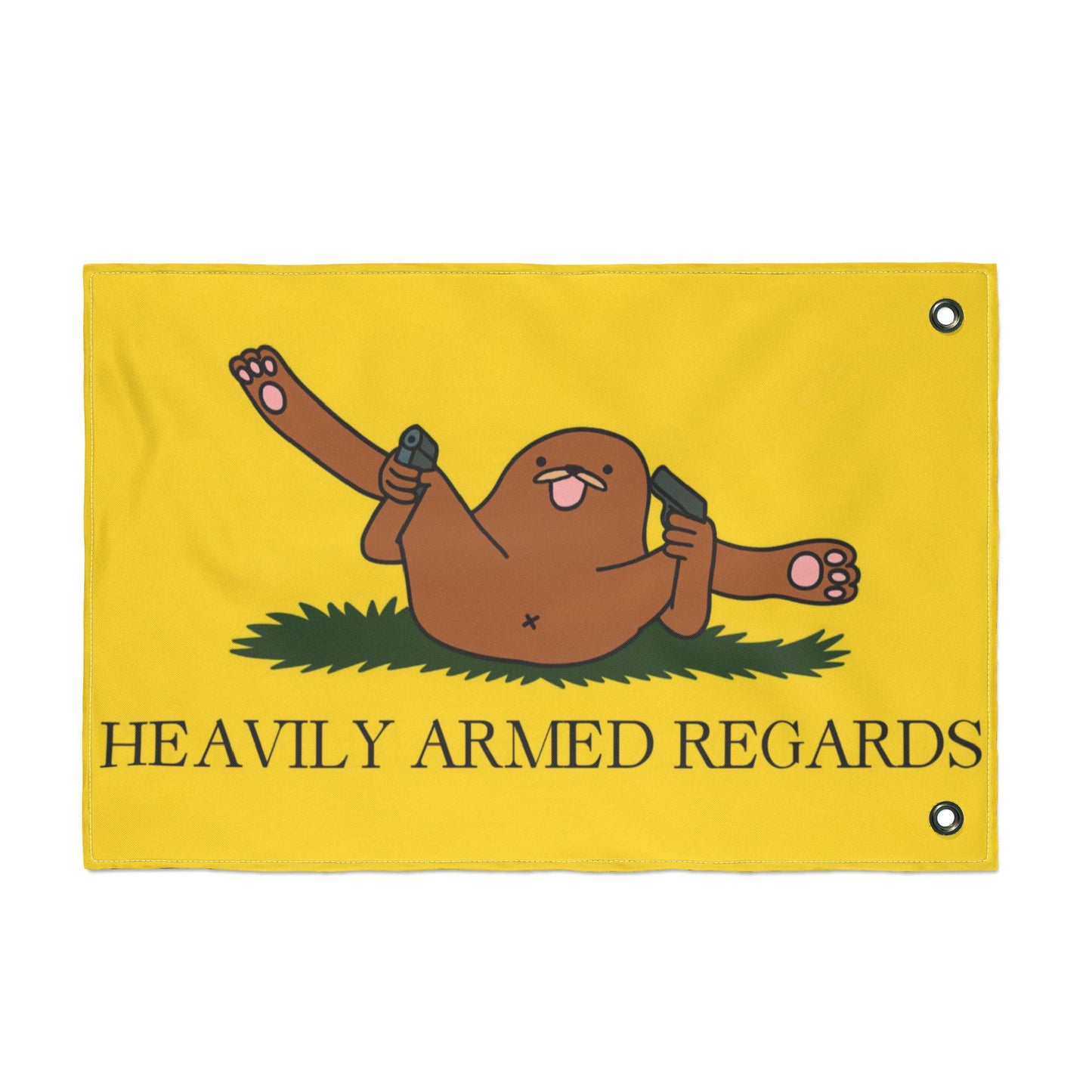 Heavily Armed Regards Flag