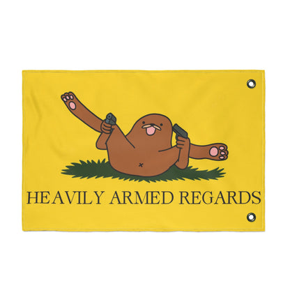 Heavily Armed Regards Flag