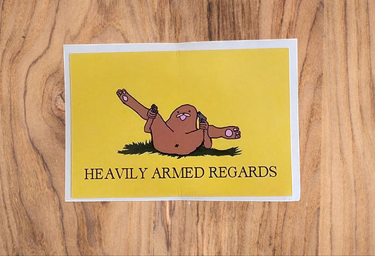 Gadsden Gondola "Heavily Armed Regards" Sticker