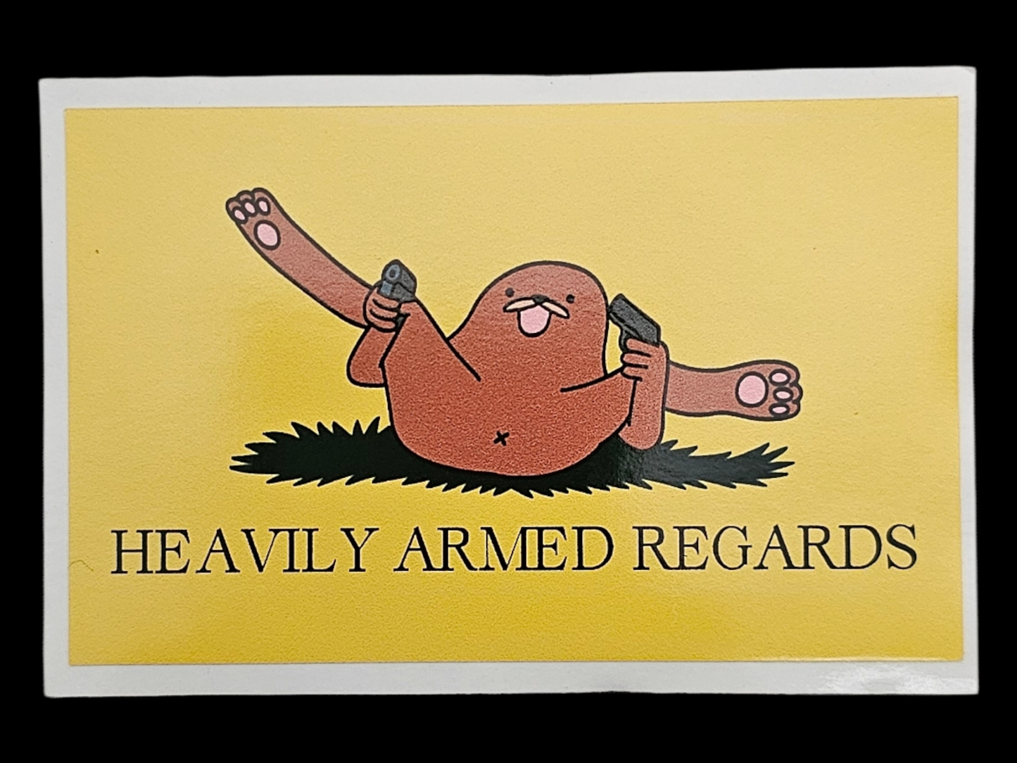 Gadsden Gondola "Heavily Armed Regards" Sticker